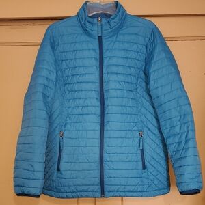 Duluth Trading Co Women's Vibrant Blue Puffer Jacket